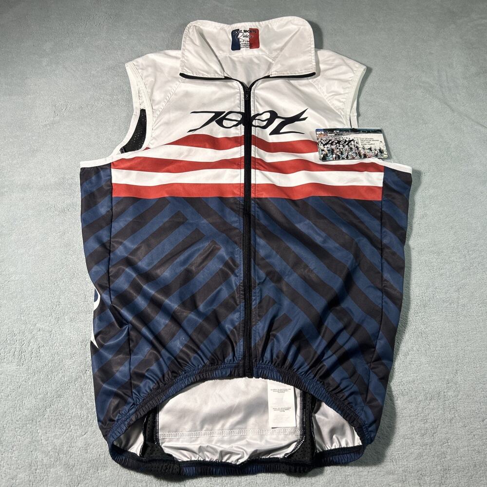 Zoot Cycling Jersey Vest Men Small Triathlon Sleeveless Riviera Bicycle NWT
